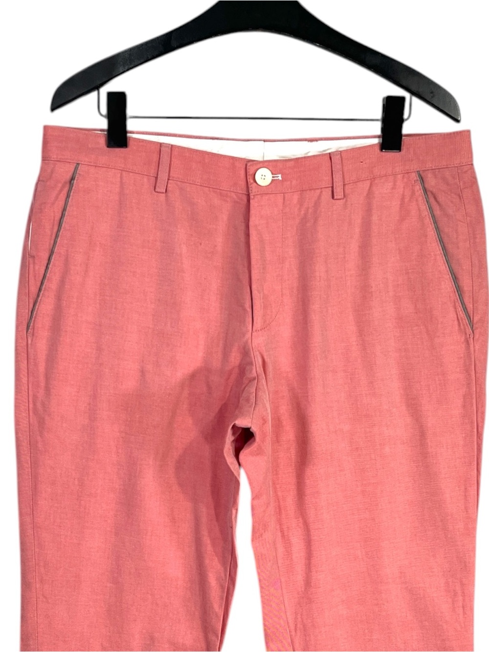BOSS Hugo Boss Graham Dark Pink Slim Fit Chinos Pants Size 34R - Picture 7 of 13